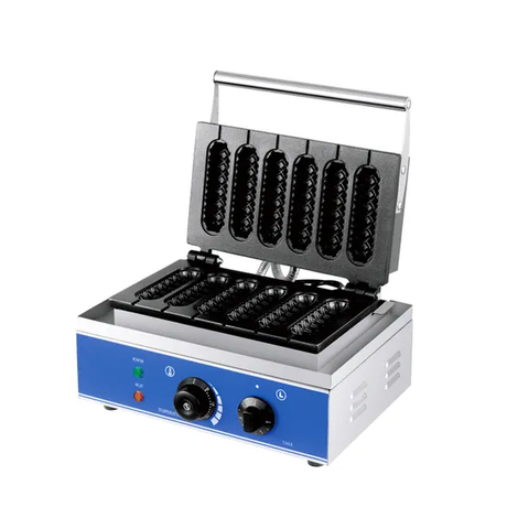 Other Snack Machines Commercial 6 Sticks Crispy Hot Dog Waffle Equipment Factory Electric Waffle Stick Maker