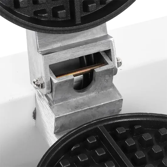 Commercial Waffle Maker Double Heads Waffle Machine Non-Stick Round Waffle Maker Professional Crispy Machine