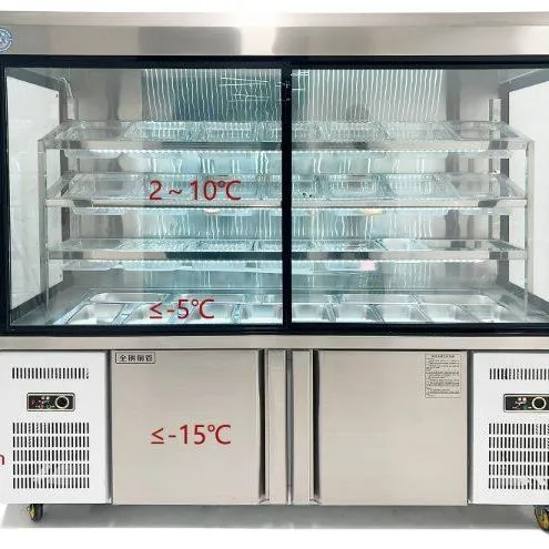 Dual Temperature Commercial Refrigerator Freezer for Fresh Food Display