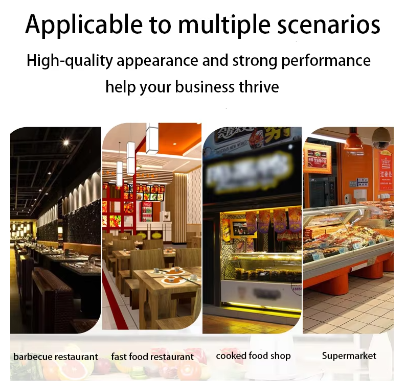 Versatile Supermarket Display Freezer for Cooked Meat Products