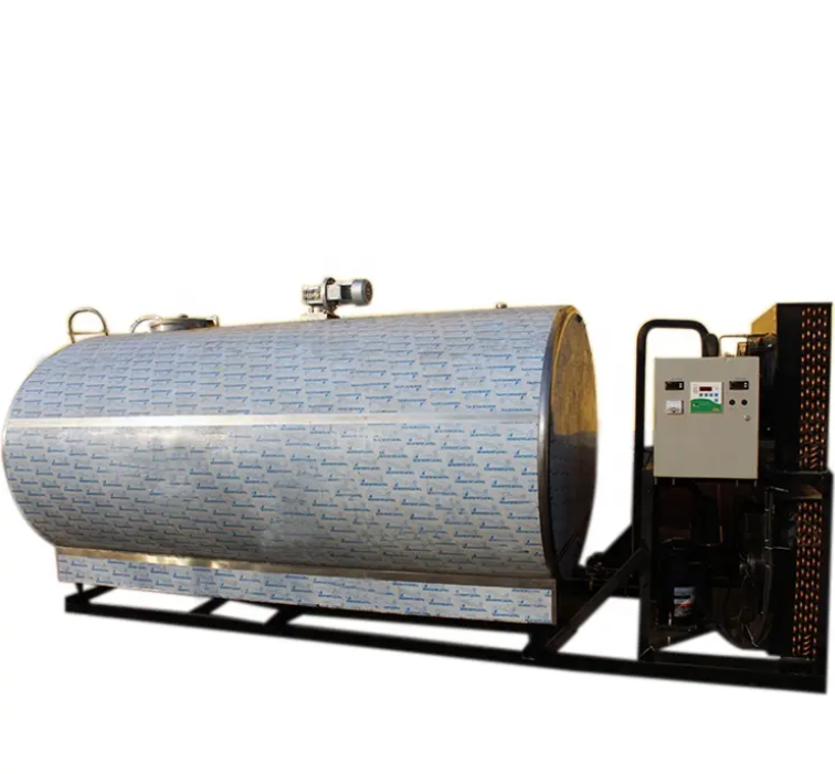 2025 Hot Sale Durable Stainless Steel 500-10000L Milk Cooler Milk Cooling Tank for Efficient Dairy Preservation