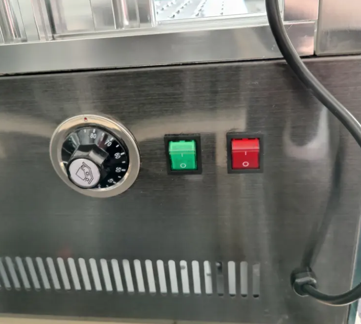 Professional Electric 97L Food Warming Display Case Refrigeration Equipment