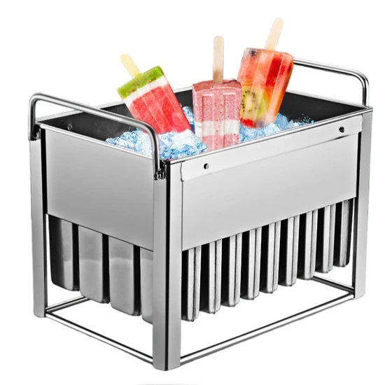 Commercial Customized 304 Stainless Steel Ice Cream Popsicle Mold with 30 Mold