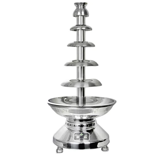 6 Tiers Stainless Steel Touch Screen Commercial Chocolate Fountain (CT-1003)
