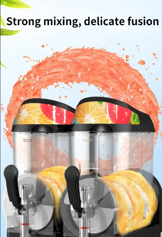 15L Commercial Triple Tank Slush Machine for Refreshing Beverages