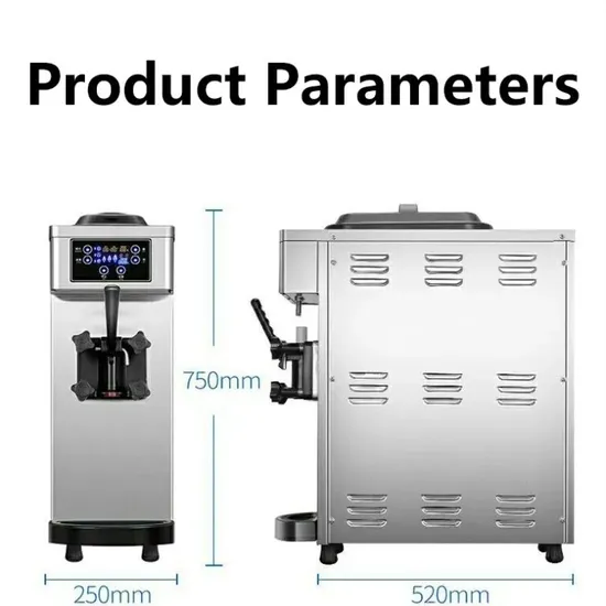 Commercial Countertop Soft Serve Ice Cream Machine for Restaurants