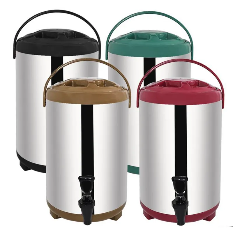 8L 10L 12L Restaurant Stainless Steel Insulation Tea Milk Bucket