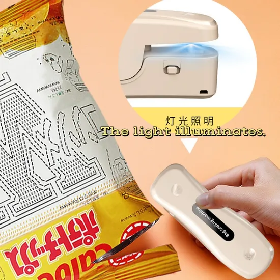 a Sealing Machine with Functions of Both Opening and Sealing Integrated.