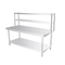 Restaurant Two Layer Work Table with Racksplash