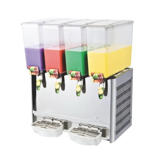 Stainless Steel Commercial Hot and Cold Juice Beverage Dispenser (CT-Jdm-9L*4)