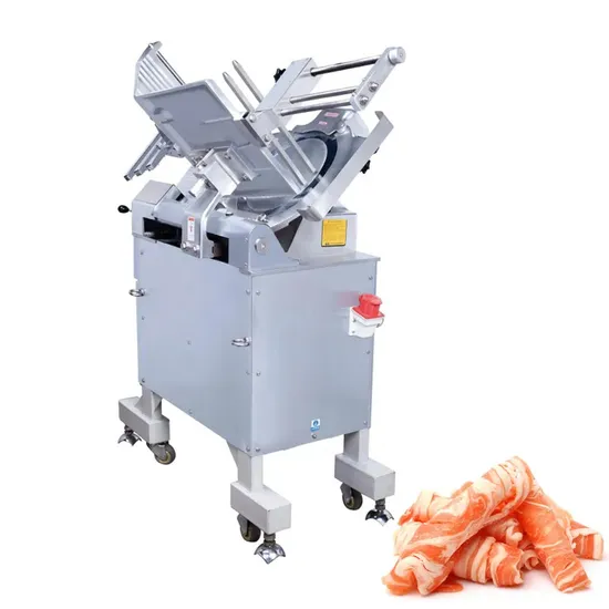 Commercial Grade Vertical Electric Meat Slicer for Frozen Cuts