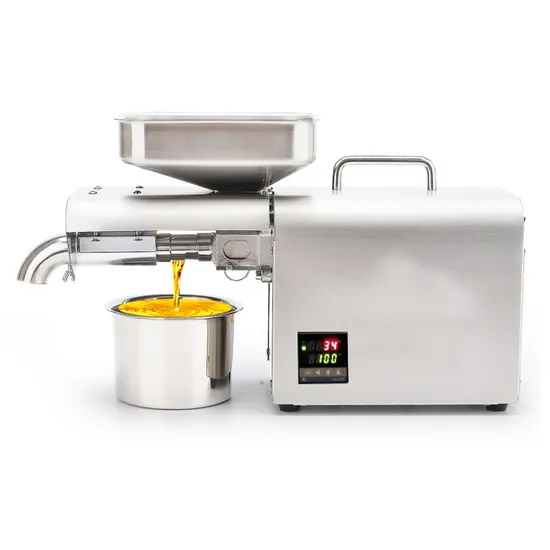 Cold and Hot Sesame Peanut Press Oil Machine with Temperature Screen
