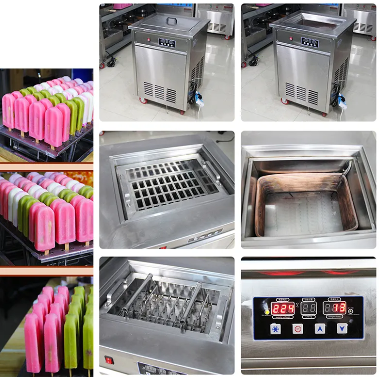 Commercial Ice Maker Stick Making Machine Popsicles Making Machine Fruit Popsicle Machine Ice Lolly Machine