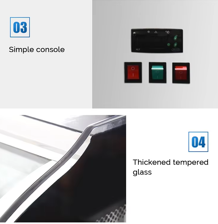 High-End Cake Display Fridge for Upscale Bakeries and Coffee