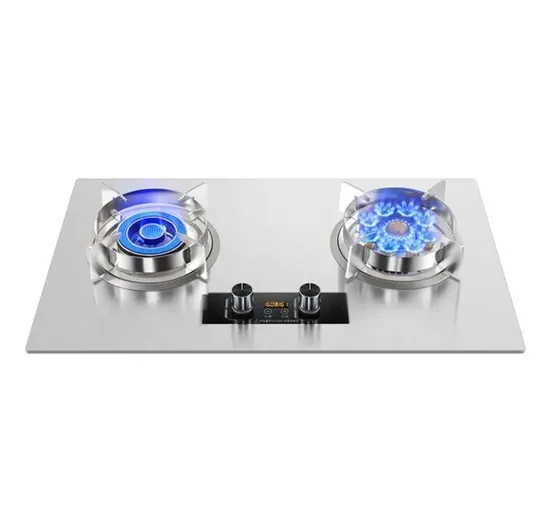 Freestanding Stainless Steel 2 Burner Gas Stove with Timing Function