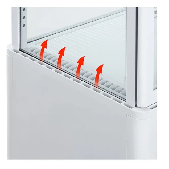 Premium Four-Sided Glass Beer/Wine/Beverage Display Fridge for Retail