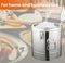 30L Commercial Insulated Food Transport Barrels Stainless Steel Container Water Food Insulated Barrel with Water Tap Layer Insulation Barrel