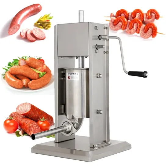 High-Quality 2L Stainless Steel Sausage Stuffer for Easy Meat Processing