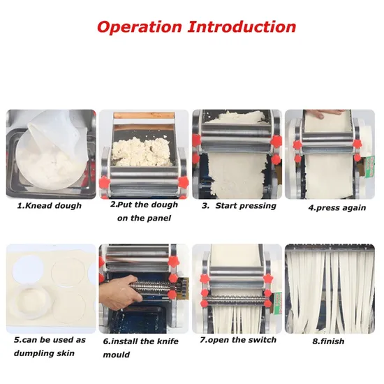 Stainless Steel Electric Noodle Pasta Making Machine for Commercial