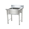 Kitchen Stainless Steel Wash Three Basin Sink Table