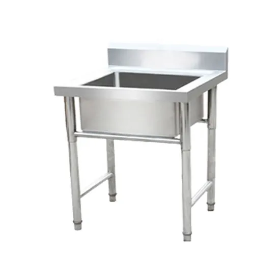 Kitchen Stainless Steel Wash Three Basin Sink Table