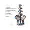 4 Tiers Commercial Chocolate Fountain for Restaurant