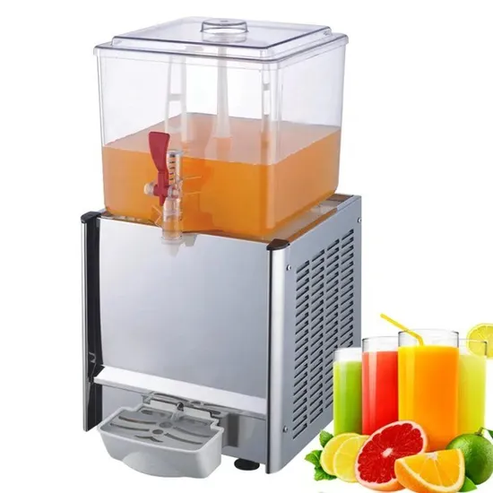 Buffet Supplies Restaurant Plastic Juice Container 1 Tanks with Tap Keeping Drink Stirring Style Beverage Dispenser Machine