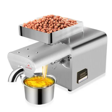 Cold and Hot Sesame Peanut Press Oil Machine with Temperature Screen