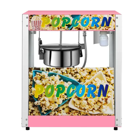 Multi Functional Practical Commercial Electric Popcorn Machine Stainless Steel Popcorn Machine Efficient Automatic Heating Popcorn Vending Machine