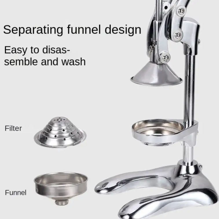 Premium Stainless Steel Manual Juicer for Fresh Citrus Juices