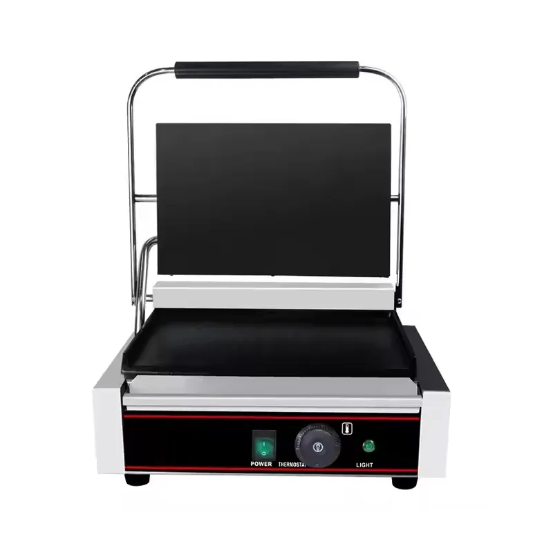 Premium Stainless Steel Electric Panini Maker for Restaurants
