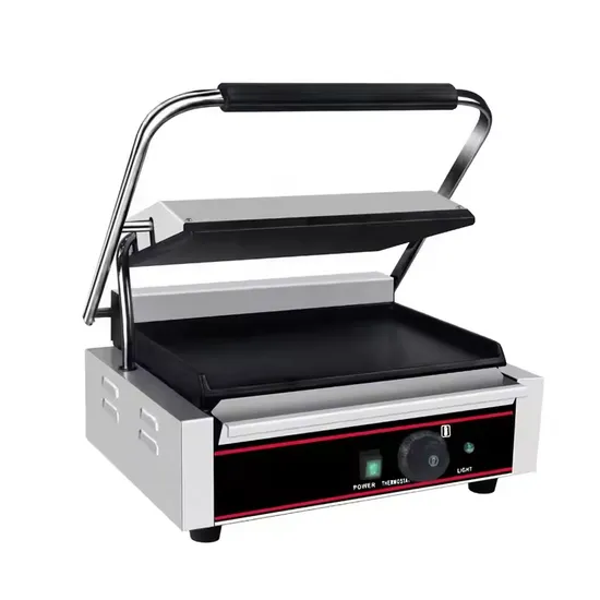 Premium Stainless Steel Electric Panini Maker for Restaurants