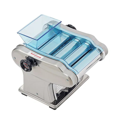 150mm Roll Stainless Steel Mini Electric Noodle Making Maker for Household with 3 PCS Blade