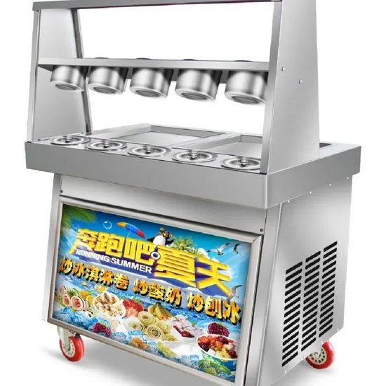 High-Performance Fried Ice Cream Rolls Machine for Ice Cream Shops