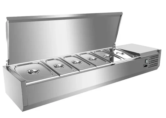 Restaurant Table-Top Pizza Display Refrigerator Pizza Salad Bar Undercounter Display Refrigerator