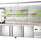 Dual Temperature Commercial Refrigerator Freezer for Fresh Food Display