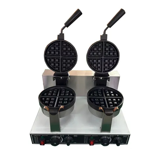 Electric Rotating Waffle Stick Maker for Delicious Treats Sandwich Maker Waffle Maker Electric Commercial Belgian Double Model for Ice Cream Con