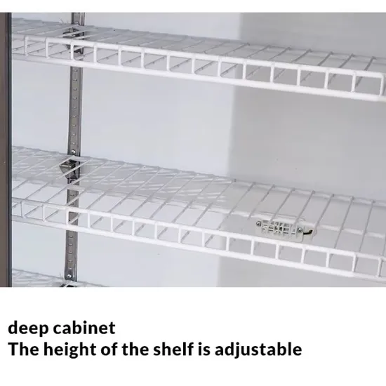 Double-Temperature Energy-Saving Cabinet for Supermarket Vegetables Display Fridge