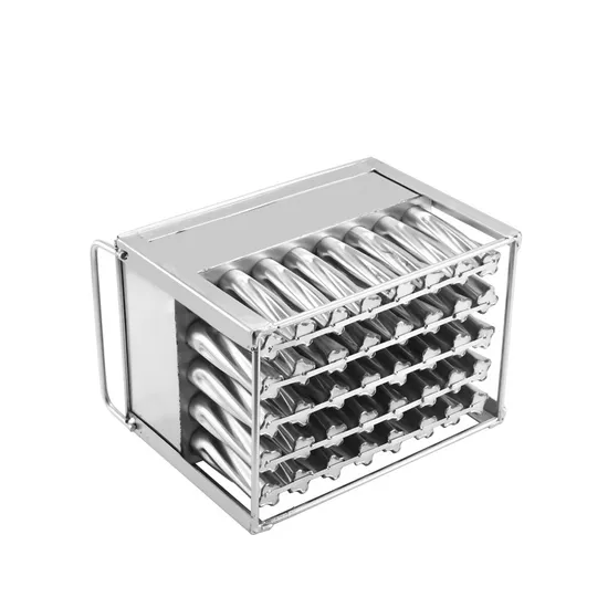 Commercial Snack Maker 40 Cavities Stainless Steel 75ml Popsicle Mold Ice Lolly Maker Ice Cream Mold for Juicer Machine