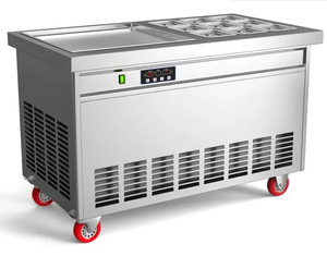 Advanced Intelligent Temperature Control Fried Ice Cream Roll Maker with 9 Barrels
