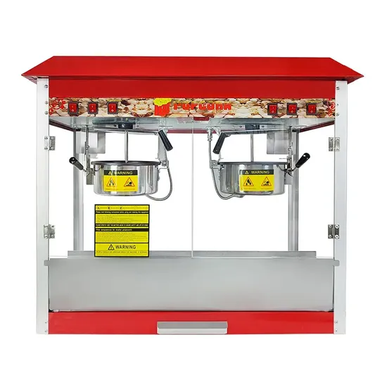 China Automatic Commercial Industrial Popcorn Making Machine Double Popcorn Maker