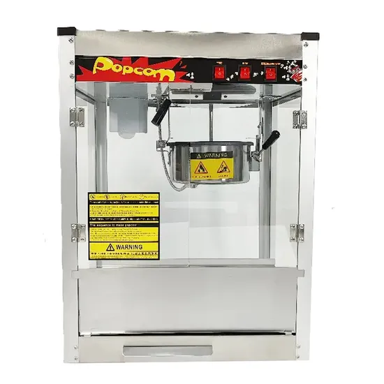 Commercial Stainless Steel Body 8oz 220V 110V Electric Popcorn Machine Popcorn Maker
