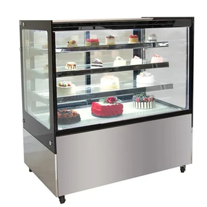 Stylish Glass Door Refrigerator for Pastry and Dessert Display