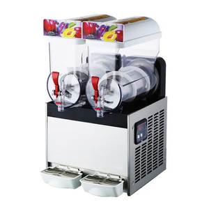 2 Bowls Slush Machine Granita Margarita Machine for Canteen with CE