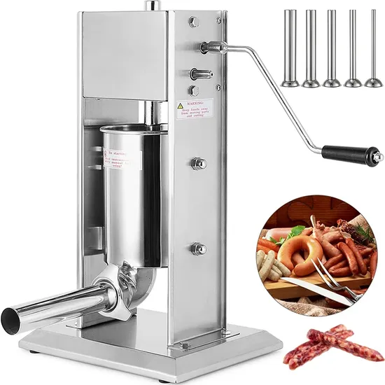 High-Quality 2L Stainless Steel Sausage Stuffer for Easy Meat Processing