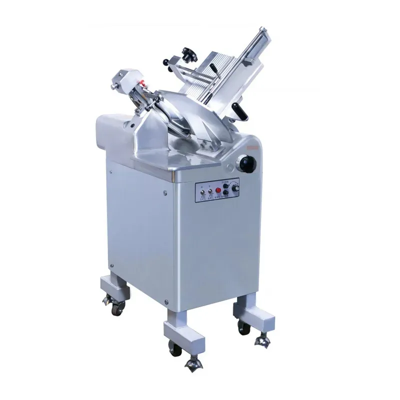 Commercial Grade Vertical Electric Meat Slicer for Frozen Cuts