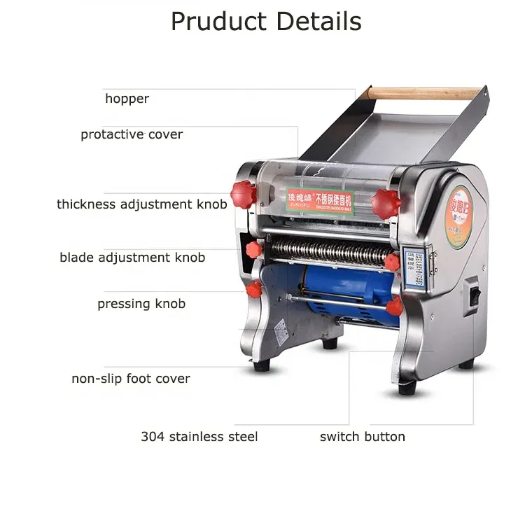 Stainless Steel Electric Noodle Pasta Making Machine for Commercial