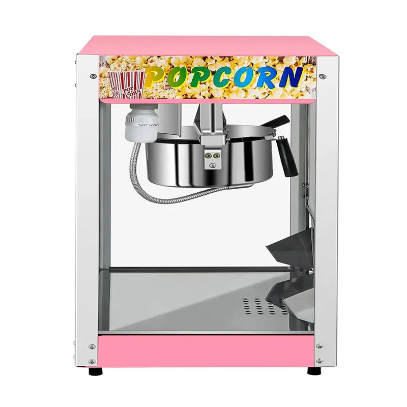 Multi Functional Practical Commercial Electric Popcorn Machine Stainless Steel Popcorn Machine Efficient Automatic Heating Popcorn Vending Machine