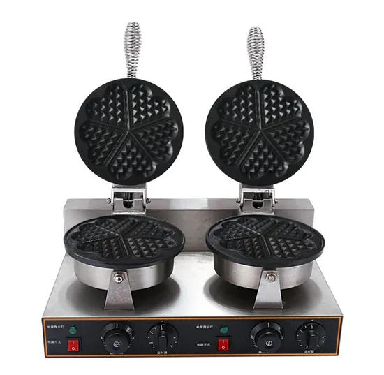Hf-X5-2 Electric Stainless Steel Two Plate Waffle Maker Machine with CE
