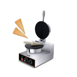 Commercial Stainless Steel Electric Single Plate Ice Cream Cone Waffle Maker Cone Ice Cream Machine